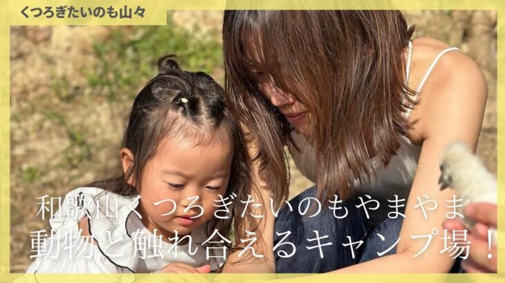 子供が動物も触れ合えるキャンプ場！和歌山くつろぎたいのも山々#ファミキャン#和歌山キャンプ