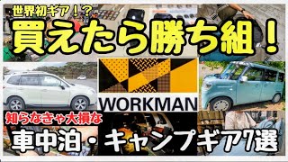 【世界初！？】車中泊グッズ＆キャンプ道具覚醒！ワークマンの衝撃ギアが熱すぎた件【２０２４年 】