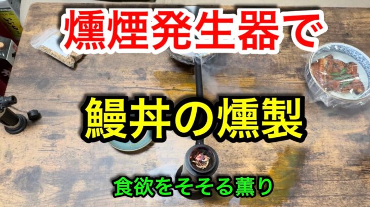 【キャンプ道具編】燻煙発生器で鰻丼の燻製作ってみました