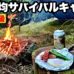 【永久保存版】総額500円。おすすめ100均ソロキャンプ装備一式でサバイバル野営【ブッシュクラフト】