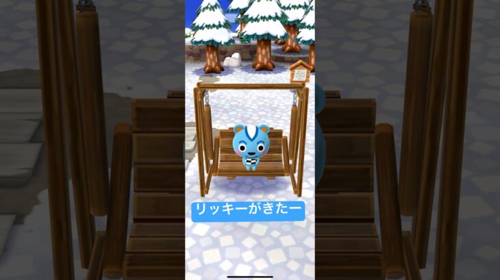 【ポケ森初心者🔰】キャンプ場にリッキーがきたー #shorts #ポケ森 #どうぶつの森ポケットキャンプ #animalcrossing #どうぶつの森