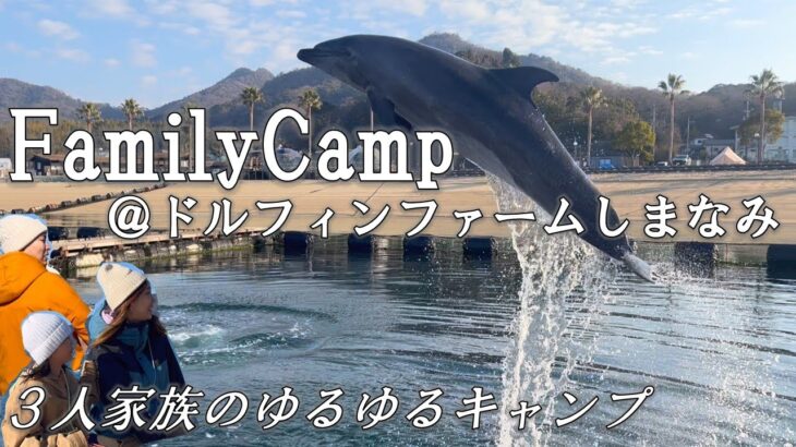 【ファミリーキャンプ】イルカのジャンプに大興奮！ドルフィンファームしまなみでイルカと過ごすキャンプを楽しみました🐬