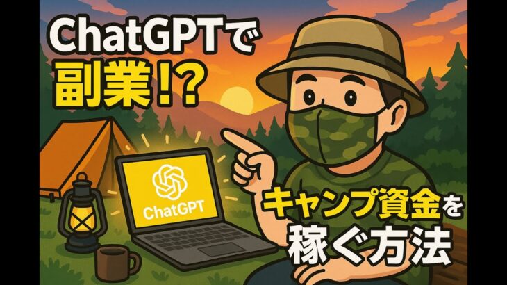 副業でキャンプ資金を稼ぎたい？ChatGPTなら初心者でもできる！【プーさんおじさんの副業物語】