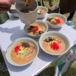 じいさん達のキャンプ料理　とんこつラーメンをゼロからつくる
