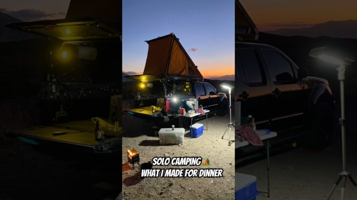 Dinner at Camp 🏕️ #camping #campcooking #gofastcamper