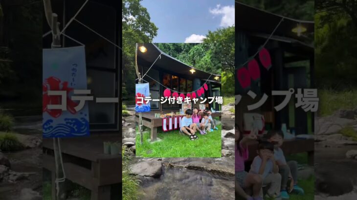 川遊びができるキャンプ場🏕️ #ファミリーキャンプ #キャンプ初心者　#水遊び