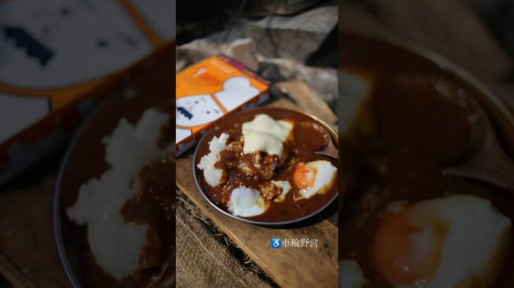 車椅子キャンプ　焚き火料理