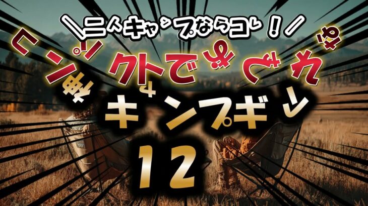 【完全版】二人キャンプならコレ！コンパクトでおしゃれな神キャンプギア12選