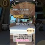 DIY初心者が車を改造中🛠️【日本一周まで３８日】#shorts