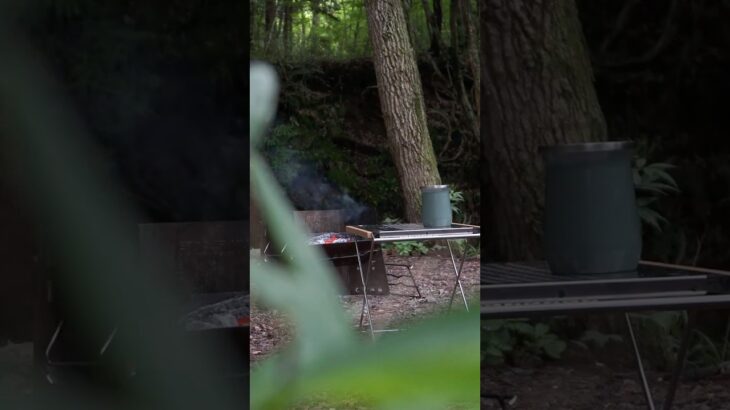【自然音×焚火】静かなキャンプ場で過ごす癒しの時間 #camping #camp