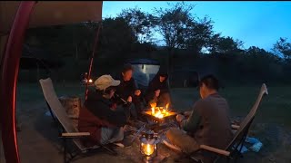 ゆるキャン△の野田山健康緑地公園『富士川キャンプ場』でキャンプ飯