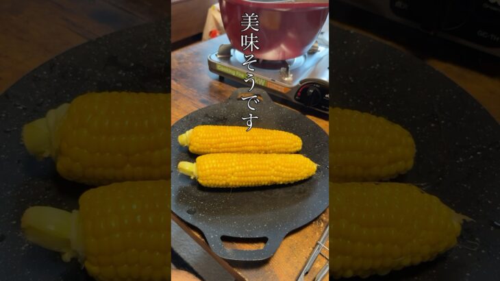 【部屋キャン】 #とうもろこし #キャンプ飯 #キャンプ好きな人と繋がりたい