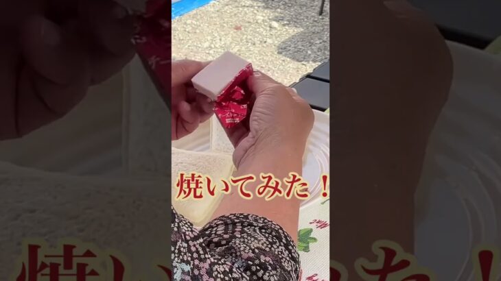 コレ絶対不味いやつ！キャンプでランチパックを焼いてみた！