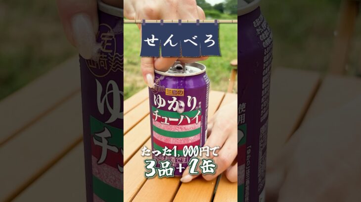 【せんべろキャンプ】三島のゆかり®︎チューハイに合う激うま簡単おつまみ3選