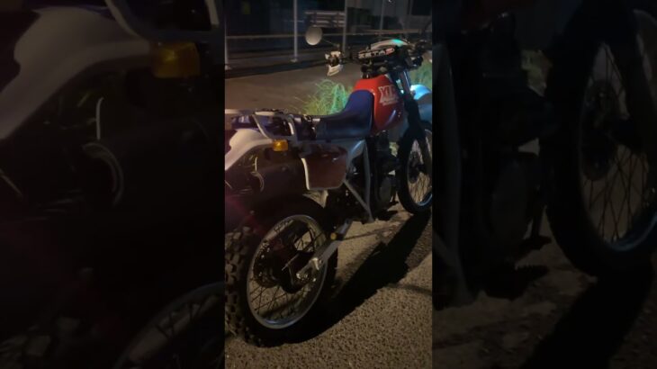 Night run #xlr250r #xr250 #xlr250rはキャンプ道具です