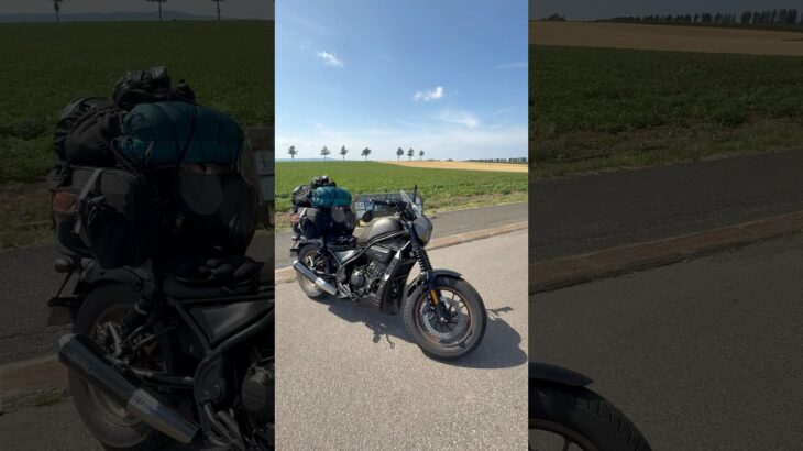 レブル250Sとメルヘンの丘2025⛰️キャンプ道具満載ver