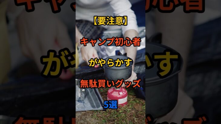 【要注意】キャンプ初心者がやらかす無駄買いグッズ5選