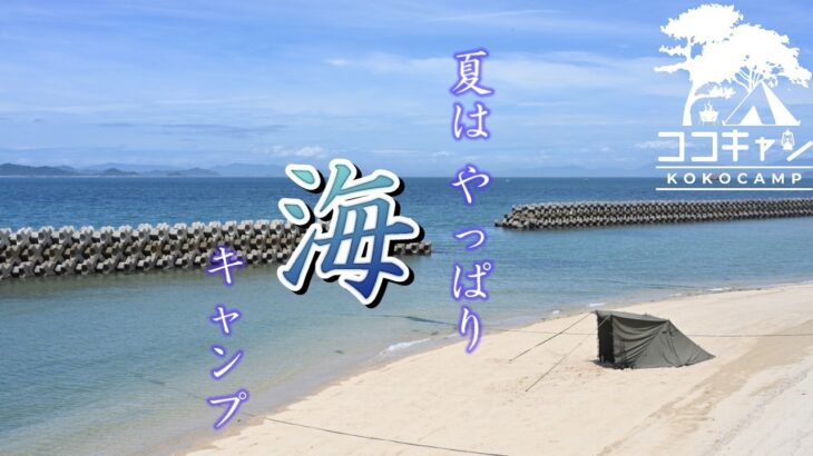 【釣りキャンプ】最強の肉うどん＆釣りたてキスを炙って食べよう！FOX-BASE EVOで真夏の砂浜campに挑戦！！【4K＆ASMR】
