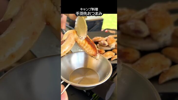 手羽先おつまみ #キャンプ飯 #Shorts