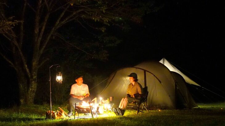 【夫婦キャンプ】焚き火で簡単！ BBQ料理 | ゆったり過ごす大人の休日 | snow peak Land Nest | camping