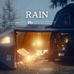 秋雨キャンプ｜DEFENDERと愛犬とファミリーキャンプ, Relaxing, ASMR, cozy camp ,4K HDR