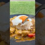 【キャンプ飯】レトルトスープで簡単チキン料理｜山形・鮭川村エコパーク栗の木オートキャンプ場