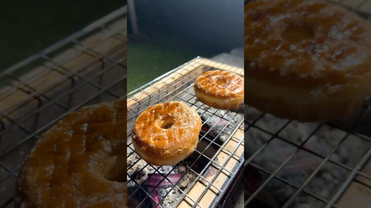 【魔改造】ミスドの炭火焼きが美味過ぎる！？🍩#キャンプ飯