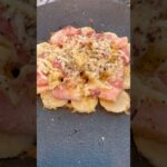 長芋とベーコンのチーズ焼き！#飯テロ #料理 #キャンプ #キャンプ飯 #夫婦 #ビール