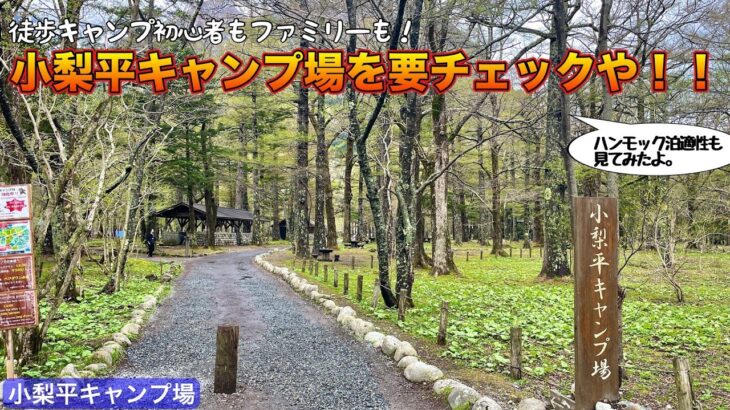 【ソロキャンプ】徒歩キャンプ初心者にもオススメ！上高地の小梨平キャンプ場を見てまわりました！【小梨平キャンプ場】
