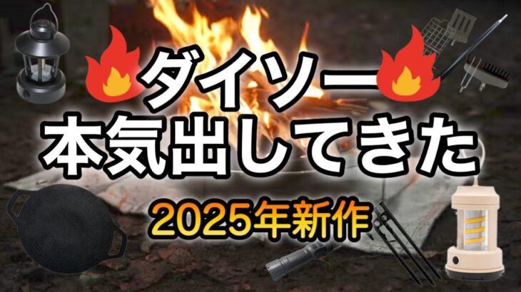 100均の限界超えた！2025年ダイソー新作キャンプギアがヤバすぎる🔥