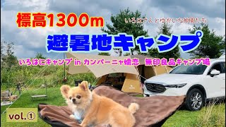 標高1300m避暑地キャンプ場【vol.1】無印良品カンパーニャ嬬恋キャンプ場✦いろはにキャンプ