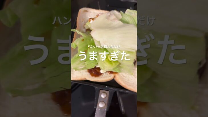 まじで簡単！激うまテリヤキバーガーを作る方法！　#camp #料理 #アウトドアグルメ #キャンプ #ホットサンド #あゆこきゃんぷ