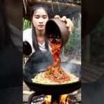 サバイバル技術：深い森で美味しい料理を作る #food #cook #foodie