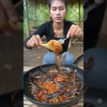 森で料理してみた！自然の中で最高の一品 #food #foodie