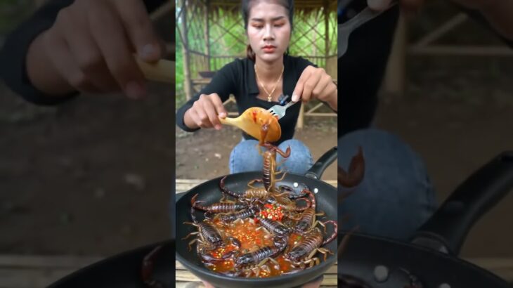 森で料理してみた！自然の中で最高の一品 #food #foodie