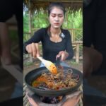 森で料理してみた！自然の中で最高の一品 #food #foodie