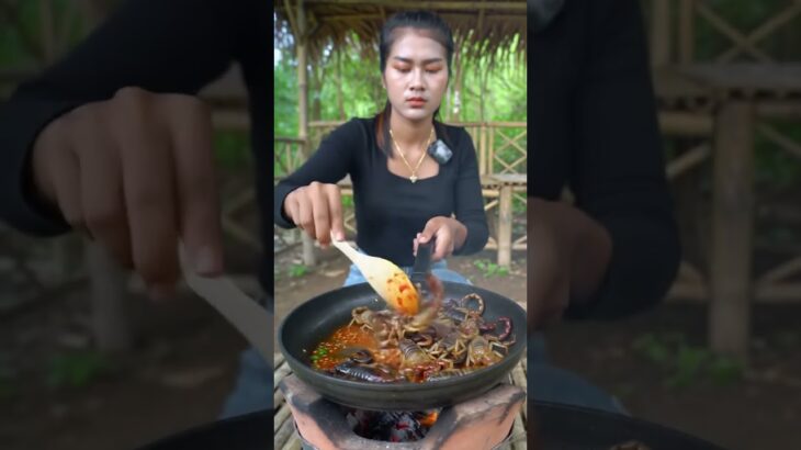 森で料理してみた！自然の中で最高の一品 #food #foodie