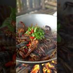 森で料理してみた！自然の中で最高の一品 #shorts