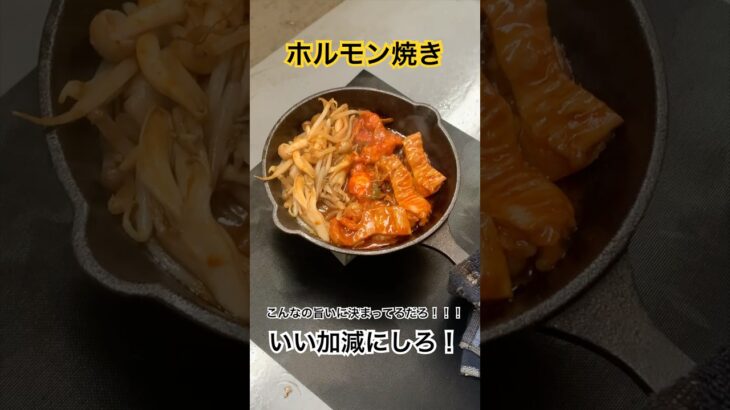 ハラペコ侍｜ホルモン焼き作ってみた #料理 #おうちカフェ #キャンプ飯