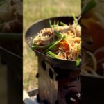 【ソロデイキャンプ】キャンプ🔰初心者。笠置キャンプ場で秋晴れのした、素麺チャンプルと車の話。夏に余った素麺でワンパン料理。
