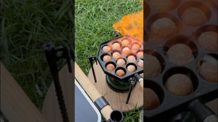 キャンプでファイヤー鈴カステラ