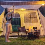 強風の中でソロキャンプ⛺ テントの中で自然の心地よい音に癒される