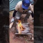 焚き火料理での火力調整 #キャンプ #焚き火 #アウトドア