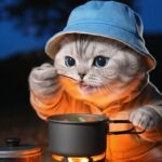 森の夜に包まれて…ミカンの小さなキャンプ物語