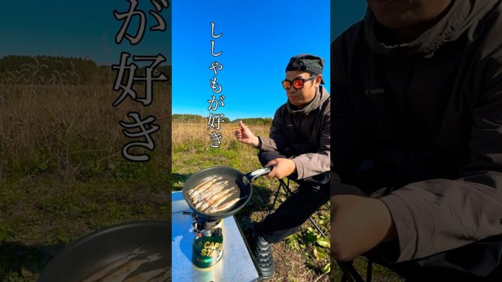 【ししゃもだ！】 #キャンプ飯 #アウトドア #ししゃも