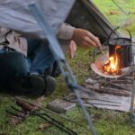 【40代のソロキャンプ】焚き火の炎と雨音。そう、これが癒しの時間