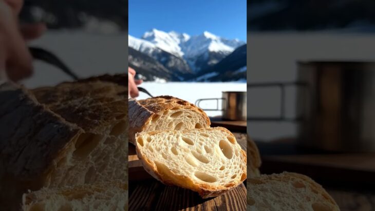 【ASMR】雪原キャンプで温かいクリームシチューとコーヒーを作る | 絶景と料理の音 [No Music / No Talking]