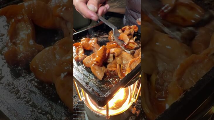 【あの“もつ焼き”を再現】最新暖房ギア『SNOW GLOW』でキャンプ飯🍳