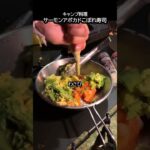 サーモンとアボカドのこぼれ寿司 #キャンプ飯 #Shorts