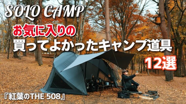 紅葉の森でソロキャンプしながらお気に入りのキャンプギアをご紹介 at THE 508　おすすめの買ってよかったキャンプ道具 【レビュー・紹介】